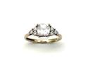 9ct Yellow Gold CZ Solitaire Ring