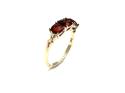 9ct Yellow Gold Garnet & Zircon Ring