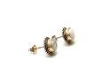 9ct Yellow Gold Opal Stud Earrings