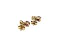 9ct Yellow Gold Ruby & Diamond Earrings