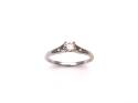 9ct White Gold Diamond Solitaire Ring