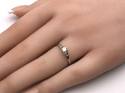 9ct White Gold Diamond Solitaire Ring