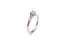 9ct White Gold Diamond Solitaire Ring