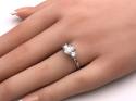 Platinum Laboratory Grown Diamond 3 Stone Ring