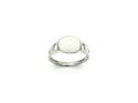 Silver Curb Signet Ring