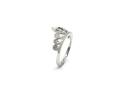 Silver CZ Heart Tiara Ring