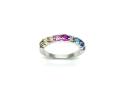 Silver Multi CZ Eternity Ring