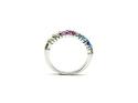 Silver Multi CZ Eternity Ring