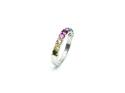 Silver Multi CZ Eternity Ring