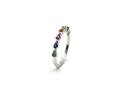 Silver Multi CZ Teardrop Eternity Ring