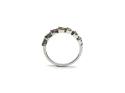 Silver Multi CZ Teardrop Eternity Ring