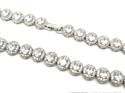 Silver CZ Oval Cluster Necklet