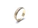 9ct Yellow Gold Patterned Wedding Ring