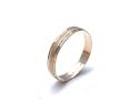 9ct Yellow Gold Patterned Wedding Ring