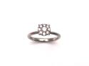 18ct White Gold Diamond Cluster Ring