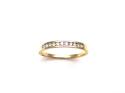 9ct Yellow Gold Diamond 1/2 Eternity Ring