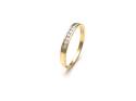 9ct Yellow Gold Diamond 1/2 Eternity Ring