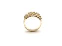 9ct Yellow Gold 4 Row Keeper Ring