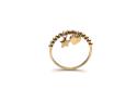 9ct Yellow Gold Heart & Star Bobble Ring