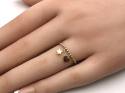 9ct Yellow Gold Heart & Star Bobble Ring