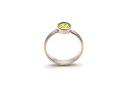 Silver Peridot Solitaire Ring