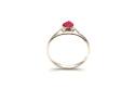 Silver Ruby Solitaire Ring