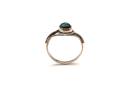 Silver Malachite Solitaire Ring