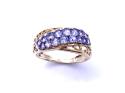 9ct Tanzanite Crossover Ring