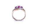 9ct Synthetic Ruby & Diamond Ring