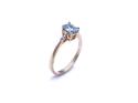 9ct Zircon & CZ Solitaire Ring