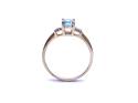 9ct Zircon & CZ Solitaire Ring