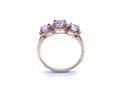 9ct Morganite & Diamond 3 Stone Ring