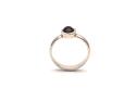 Silver Garnet Solitaire Ring