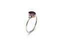 Silver Oval Amethyst Solitaire Ring