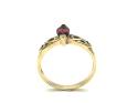 9ct Yellow Gold Rhodolite Garnet Ring