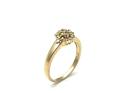 9ct Yellow Treated Diamond Ring