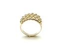 9ct Yellow Gold 4 Row Keeper Ring