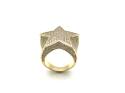 9ct Yellow Gold CZ Star Ring