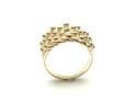 9ct Yellow Gold 5 Row Keeper Ring