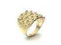 9ct Yellow Gold 5 Row Keeper Ring