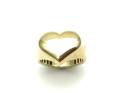 9ct Yellow Gold Plain Heart Ring