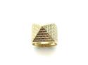 9ct Yellow Gold Pyramid Ring