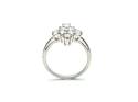 9ct White Zircon & Diamond Ring