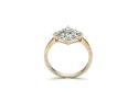 9ct Yellow Gold Diamond Cluster Ring