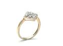 9ct Yellow Gold Diamond Cluster Ring