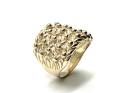 9ct Yellow Gold 5 Row Keeper Ring