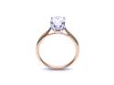 18ct Yellow Gold Oval Diamond Solitaire Ring 1.50c