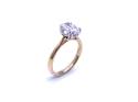 18ct Yellow Gold Oval Diamond Solitaire Ring 1.50c