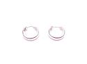 Silver Plain Small Huggy Hoop Earrings