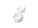 Silver Cut Out Huggy Hoop Earrings